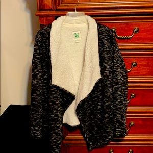 GreenTea Sherpa lined fly away jacket